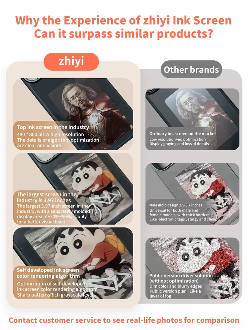 DIY E-Ink Screen Ink Screen Phone Case Nfc E-Ink Diy Picture Ink AI Phone Case Nfc Display Nfc-Phone-Cases for Iphone 14 15 16