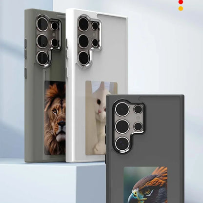 NFC Intelligent Screen Casting E-Ink Phone Case for Samsung S24Ultra S23Ultra DIY Four Colors Screen Wireless Transmission